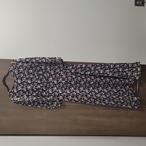 Les Reveries V-Back Silk Crepe De Chine Maxi Dress-Size 6 (See Measurements) - Picture 7 of 17